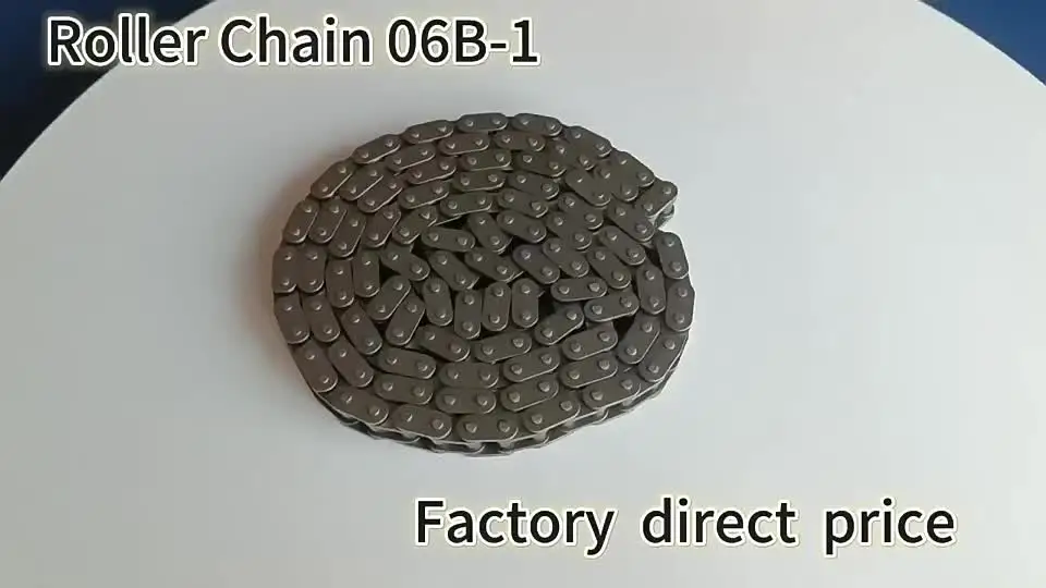 Chaîne à Rouleaux Industrielle 06B-1 Pas 9.525 Mm - Longueur 1.5 Mètres - Acier Au Carbone