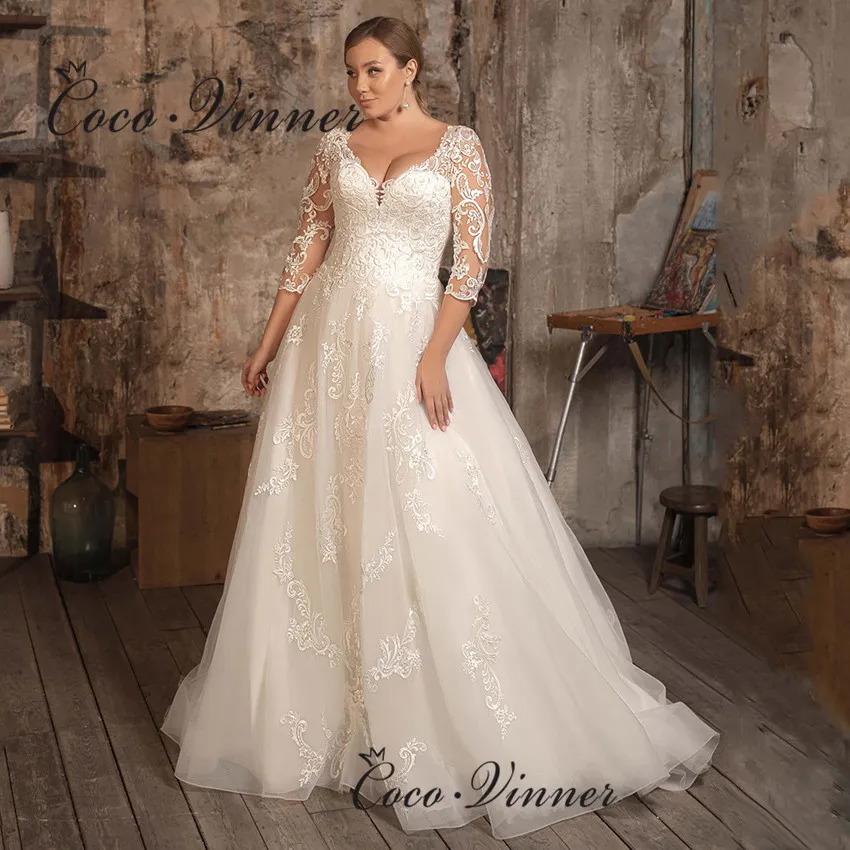 Lace emboridery on net bride dresses A line half sleeves South America style simple wedding dresses for women W1027 wedding dresses