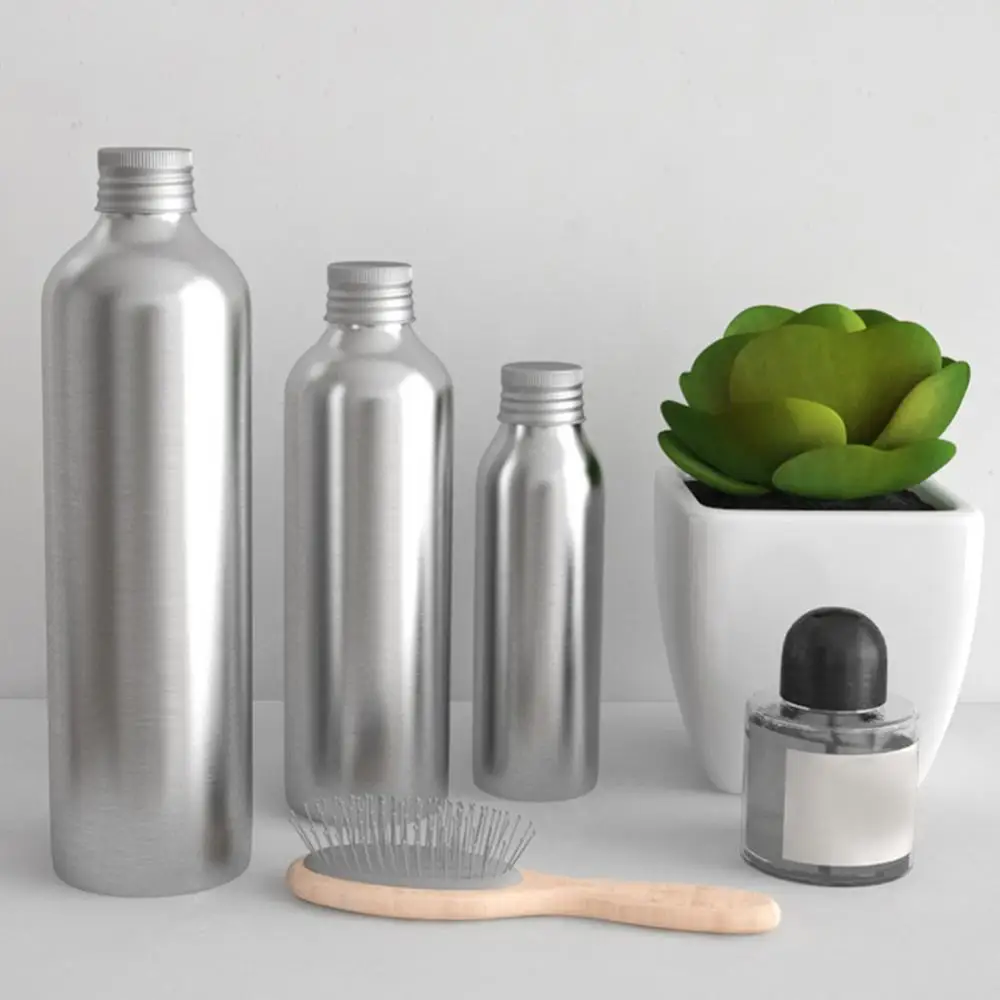 Travel Aluminum Bottle Refillable Bottle Storage Liquid Cosmetic Lotion