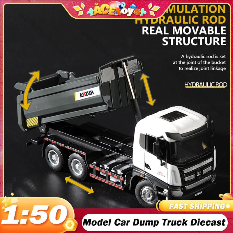 

HUINA 1:50 Model Car Dump Truck Excavator Tractor Shovel Wheel Loader Diecast Metal Construction Vehicle Boy Birthday Toy Gifts