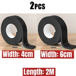 Enhanced Non - Slip Furniture Protection Pads - Self - Adhesive Rubber Mats with Mute Function and Customizable Shapes - 6mm (2PCS - Width 4cm 6cm)