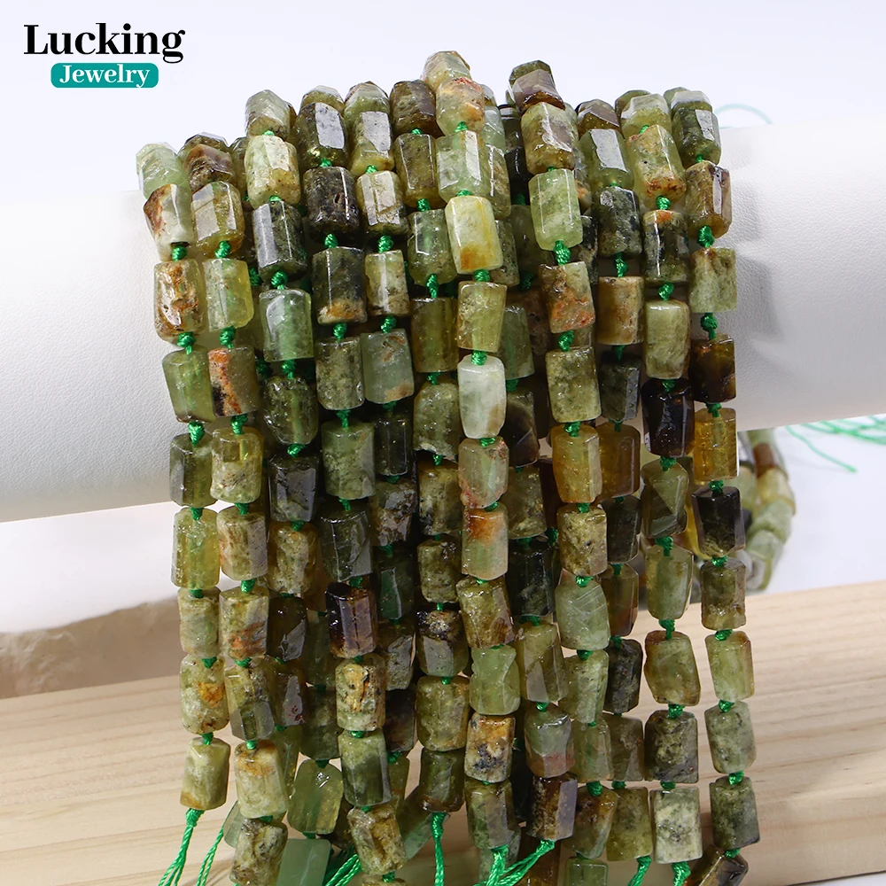 A+ Natural Green Garnet Hexagonal Beads 7x10mm Demantoid Gemstone for DIY Jewelry, Healing Crystal , Spiritual Energy Crafts 6