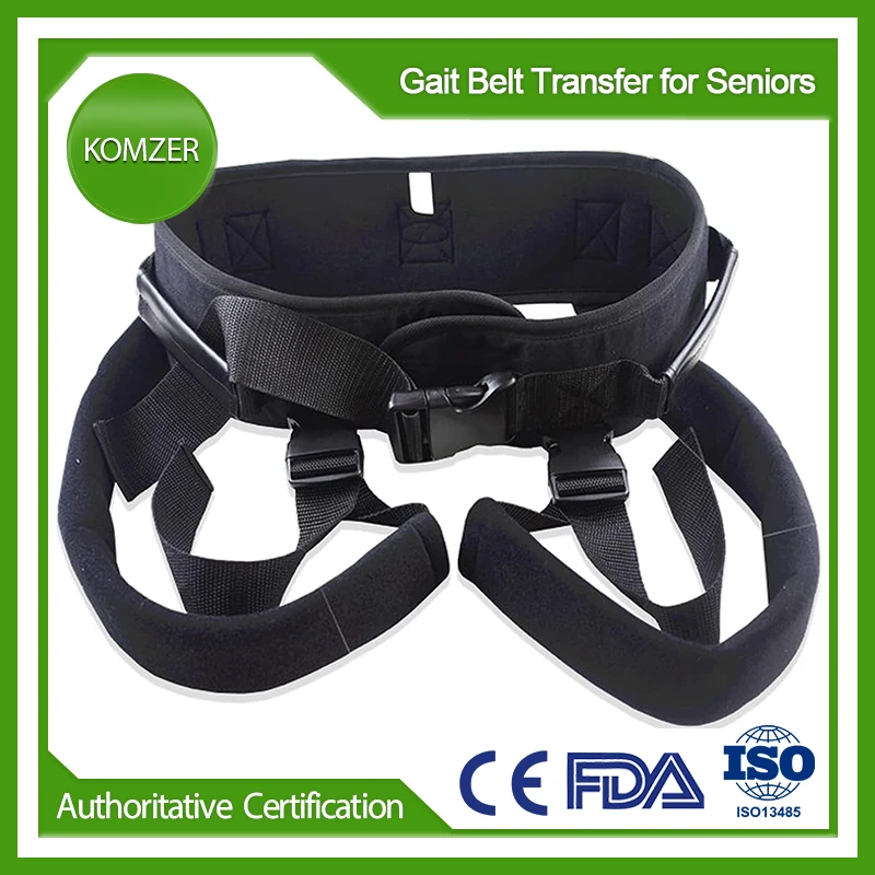 

Komzer Gait Belt Transfer for Seniors Physical Therapy, Medical Gate Belts for Elderly with Handles Buckle to Assist Patient