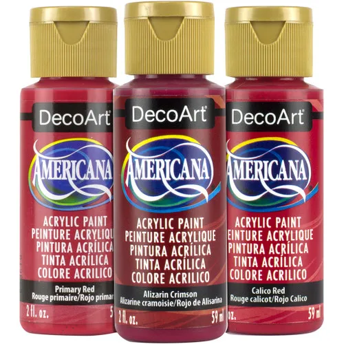 

DecoArt Acrylic Pigment Red Series United States Graffiti Waterproof Art Pigments Wall Strong Covering Power DIY 59ML（2）