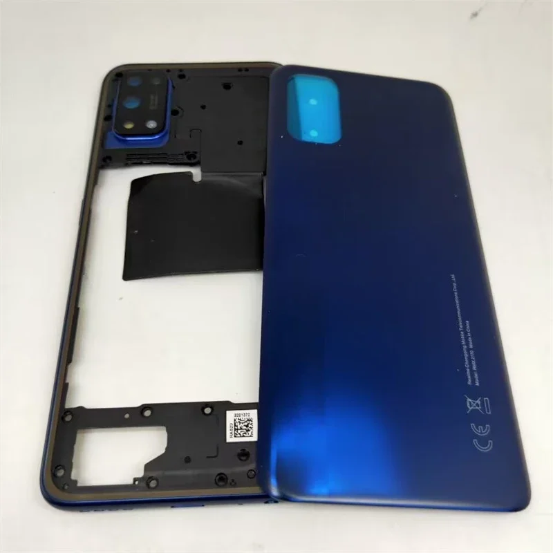 

Full Housing Case For OPPO Realme 7 Pro RMX2170 Middle Frame Cover+Battery Back Cover Rear Door Cover With Camera Lens