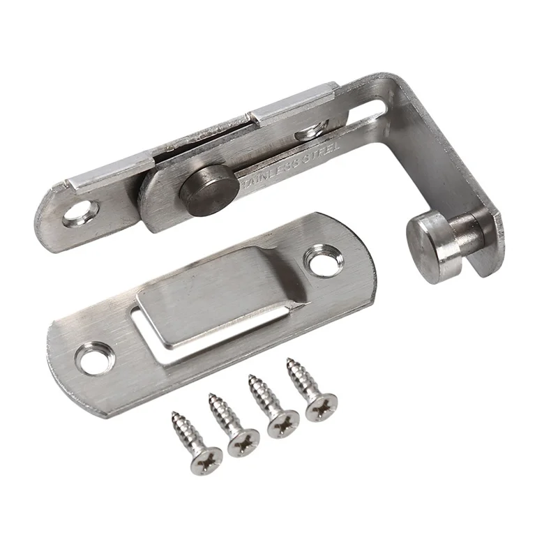 90 Degree Door Buckle Stainless Steel Lock Sliding Door Right Angle Buckle And Window Bathroom Bending Latch door latch