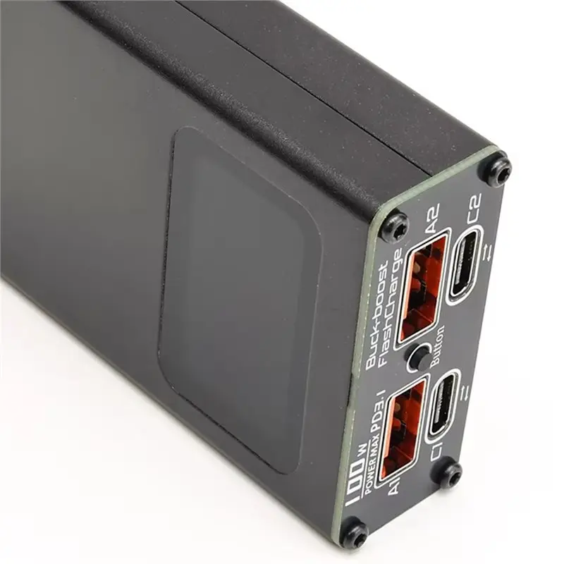 ABWZ-리튬 배터리 충전 방전 시스템 PD3.1 디지털 100W 2S-6S 벅-부스트 고속 3S 4S Lifepo4 호환