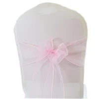 (50/100pcs) Organza Chair Sashes Bow Knot for Wedding Party Event Banquet Decoration Hotel Outdoor Party Chair Decors Supplies 4