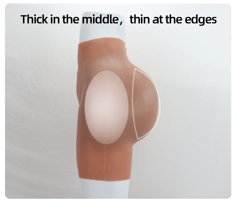 Calça feminina de silicone com abertura na virilha para aumento de glúteos e quadris, modeladora artificial com enchimento, ideal para cosplay de mulheres africanas plus size._voghion.com