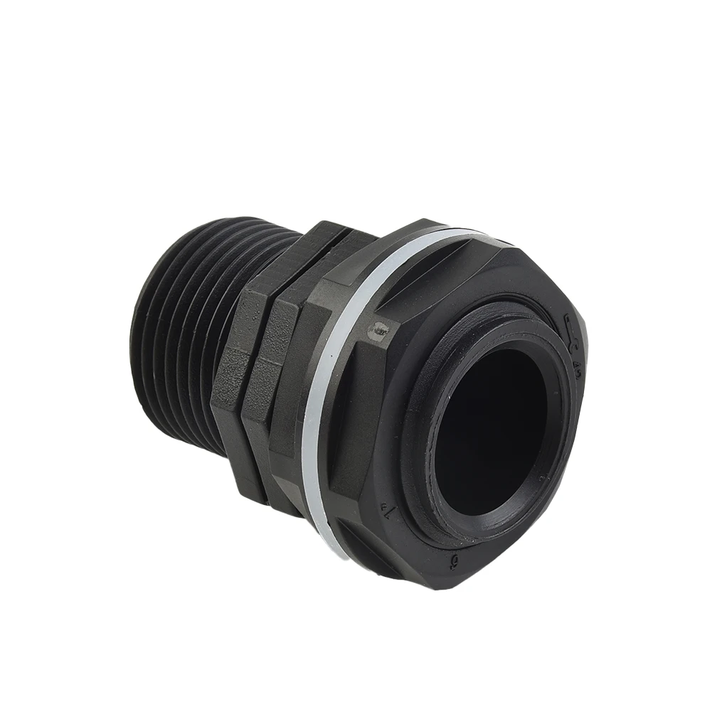 

1Pcs PP Tank Bushing Threaded Fitting Flange Connection External Thread IBC Rain Barrels Liner 3/4inch 1inch 2inch