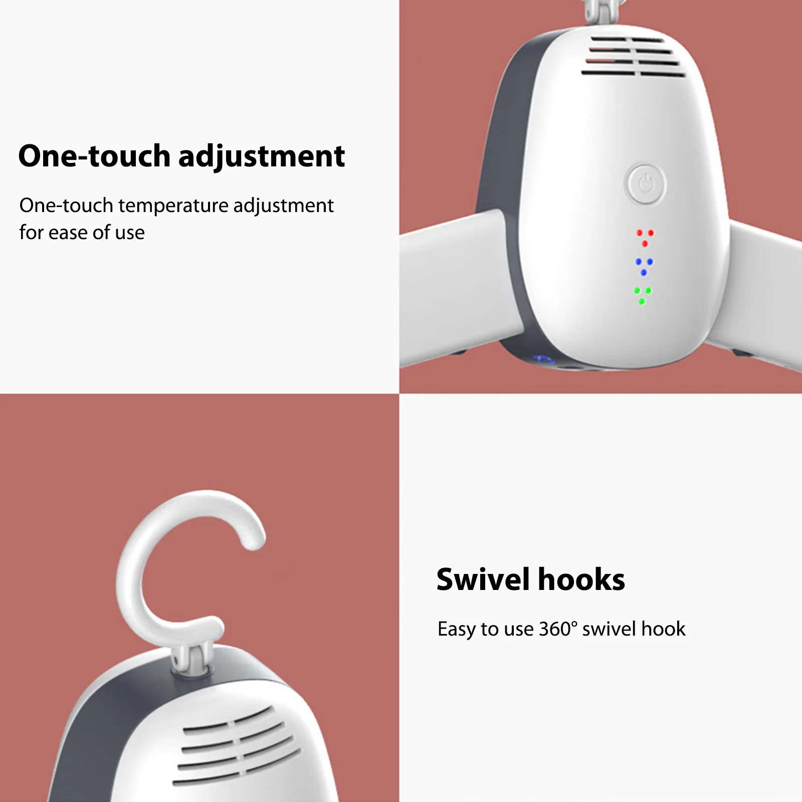 Mini Foldable Smart Laundry Dryer Multifunctional Garment Hanger Dryers Portable Clothes Dehumidifier for Dormitory 5