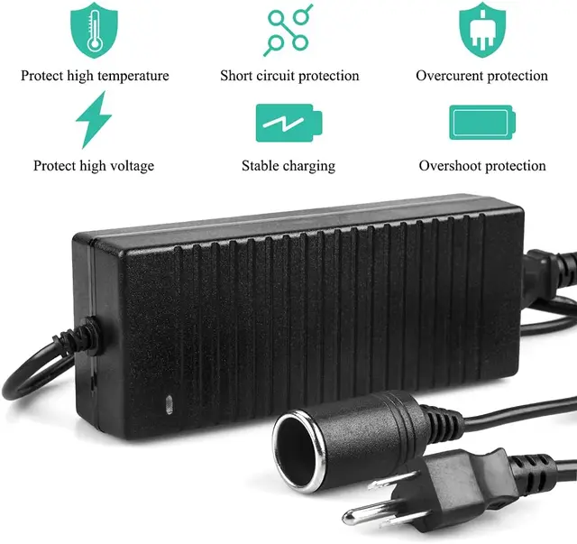 Boyijia ménage chargeur de voiture allume-cigare 110V-220V AC à 12V DC  adaptateur d'alimentation automatique prise de convertisseur 