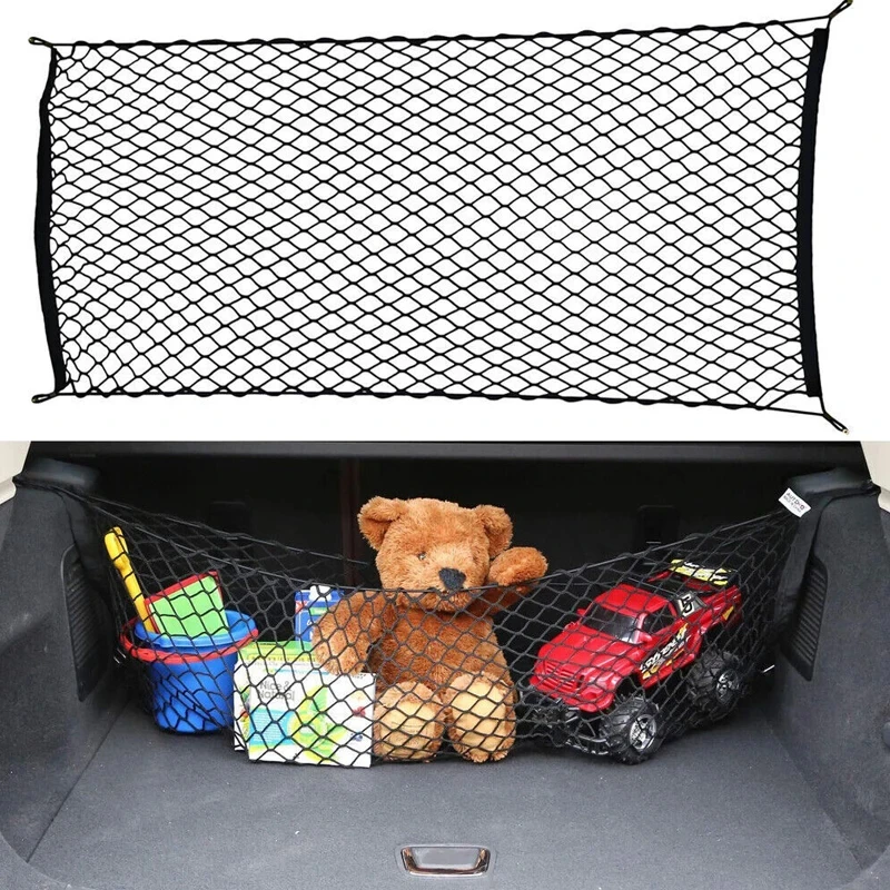 Universal Large Elastic Nylon Mesh Cargo Net for Vehicle Storage and Organization