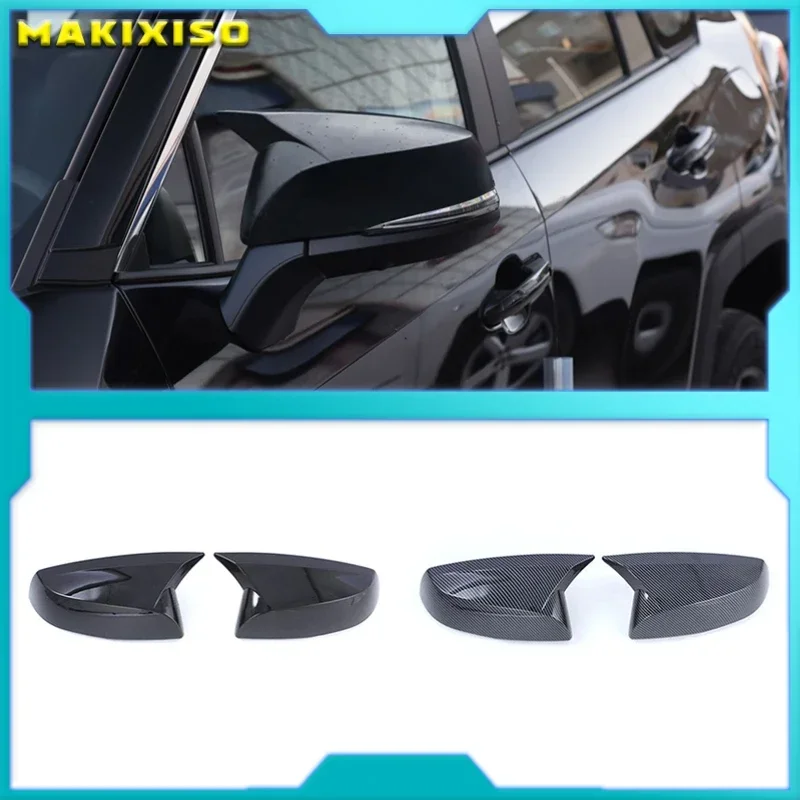 

For Toyota RAV4 2020 2021 Car Wing Door Side Outside Rearview Mirror Cover Cap Lid Housing