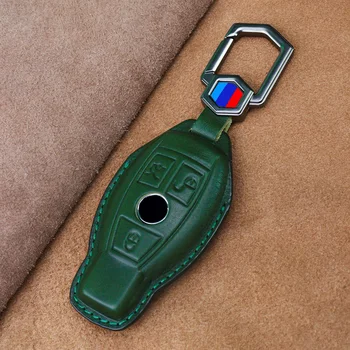 Custodia per chiave auto in pelle per Mercedes Benz Maybach S GLS A-B-C-M-CLA-CLS-E-G-GLB-GLC-GLE-R-SL classe AMG EQS EQC GLA Protector - Custodia per chiave auto in pelle per Mercedes Benz Maybach S GLS A B C