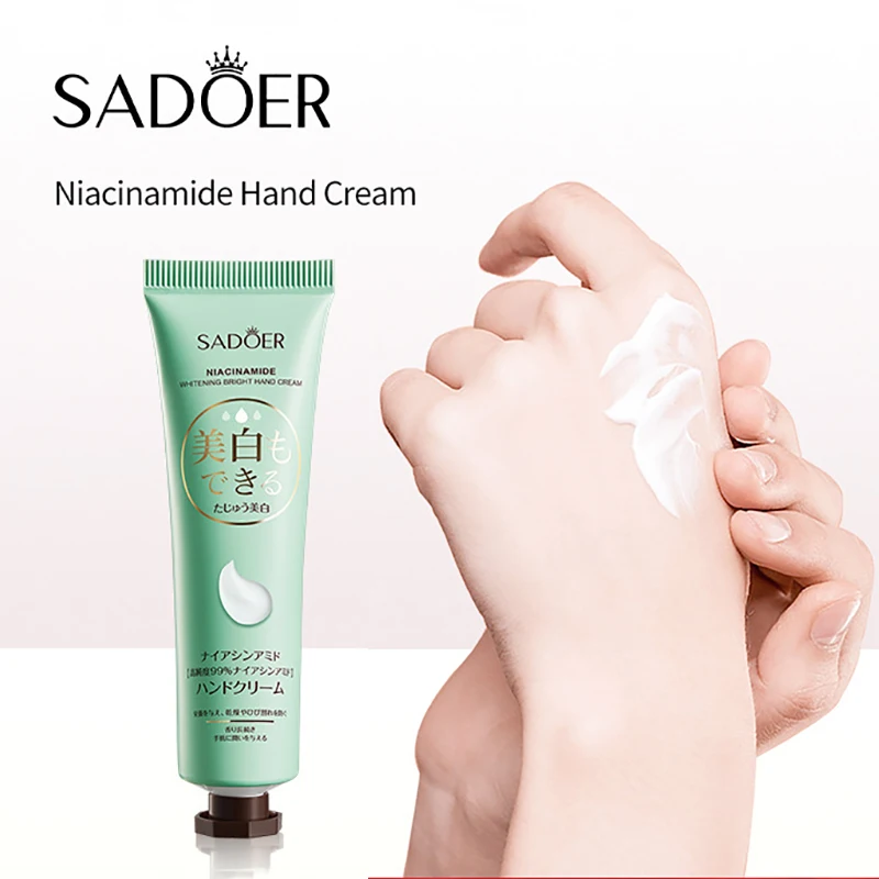 3pcs/5pcs SADOER Nicotinamide Hand Cream Anti-Drying Crack Moisturizing Brightening Repairing Hand Creams For Hands Skin Care