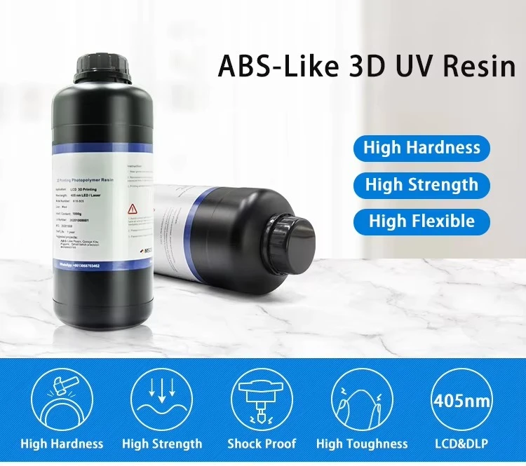 LCD 전용 405nm 광경화성 UV 레진 1KG 고호환성 광경화 프린팅 재료