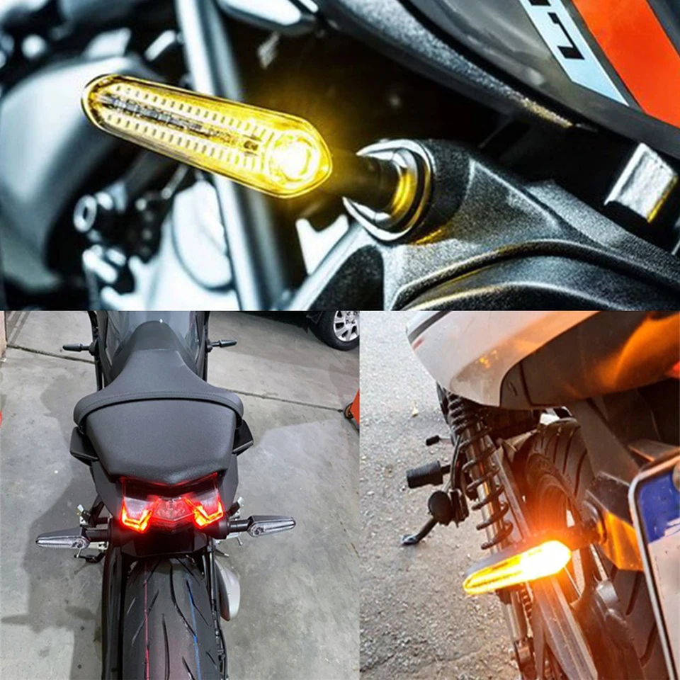 Kit 4 Indicatori Di Direzione Per Yamaha MT-07/09/10, FZ, XSR, YZF, Tracer, In Plastica, Luce Bianca