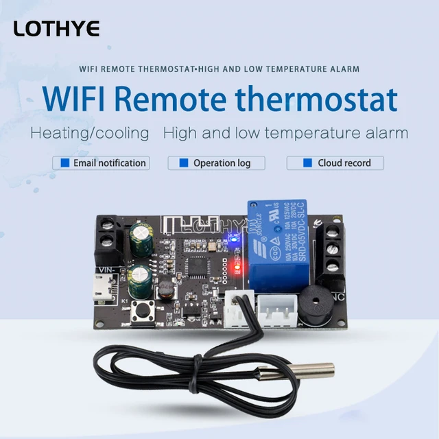 WIFI Remote Thermostat High Precision Temperature Controller Module Cooling and Heating APP Temperature Collection XY-WFT1 WFTX 4
