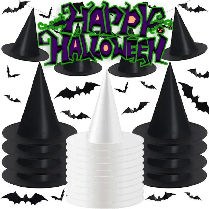 Halloween Mysterious Witch Hat Dark Mage Cap Men Women Lightweight Wizard Hat Festival Gathering Magician Cap Cosplay Costumes