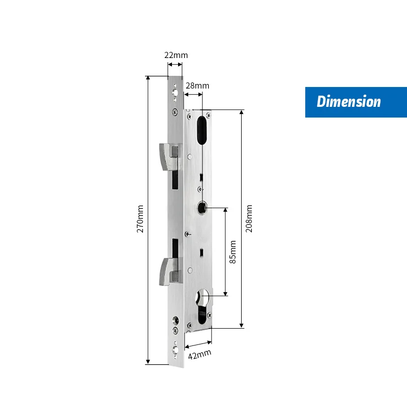 Various mortises of smart locks