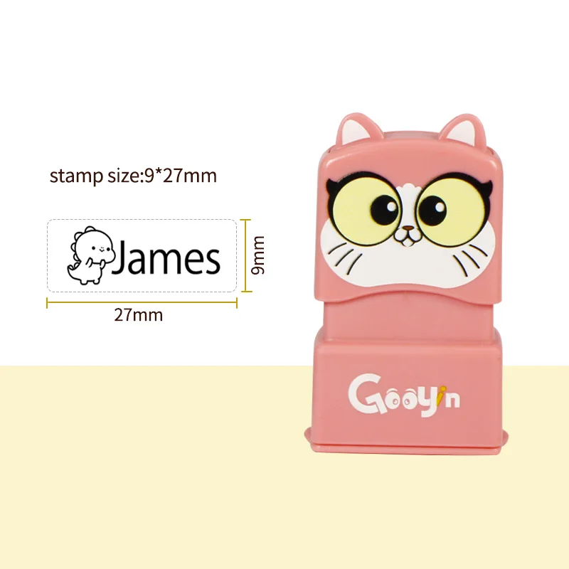 Name Stamp Paints Personal Student Child Baby Engraved Waterproof Non-fading Kindergarten Cartoon Clothing Name Seal name stamp
