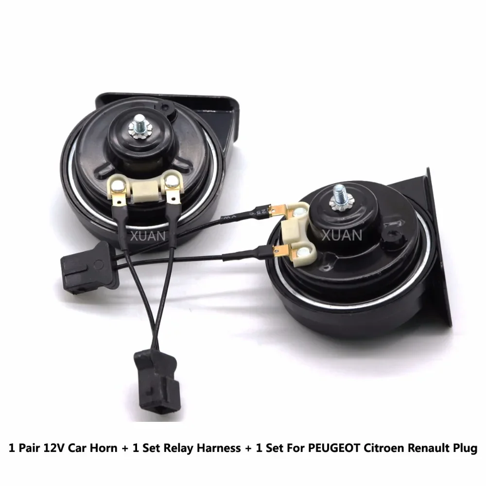 Car Auto Horn Snail Horn For PEUGEOT 106 107 108 1007 206 207 208 301 307 308 T7 T9 3008 408 5008 MK1 MK2 406 407 4007 607