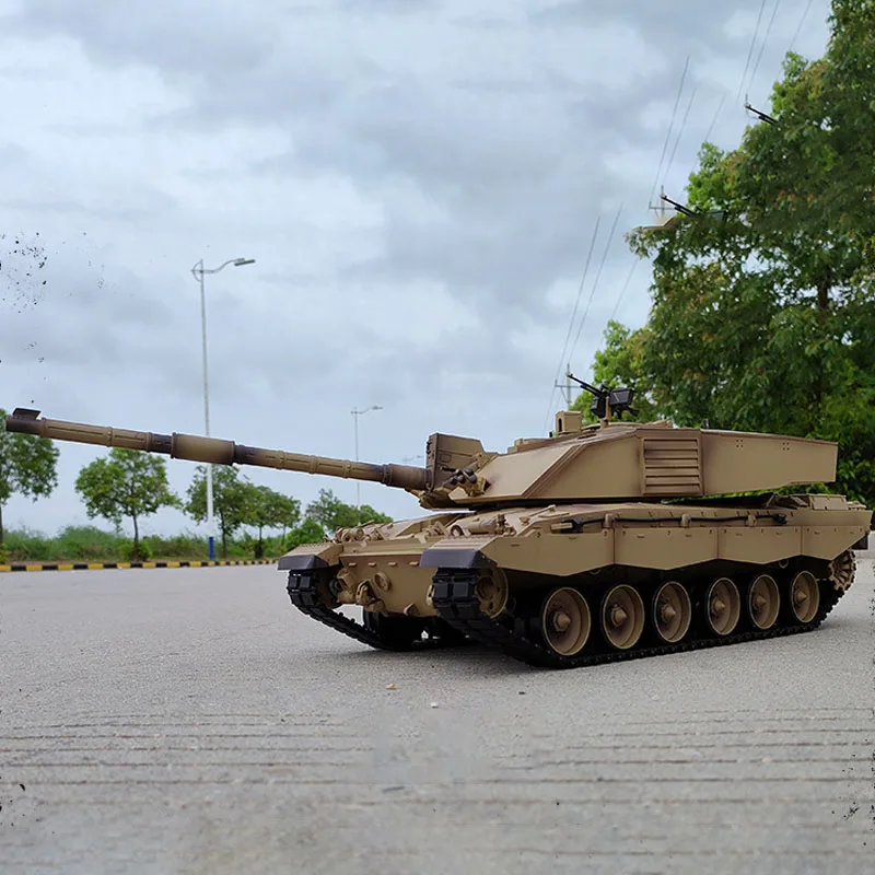 Henglong 3908-1 Large Battle Tank Vehicle 1:16 Simulation British Challenger 2 Remote Control Main Battle Tank Children's Toy 3