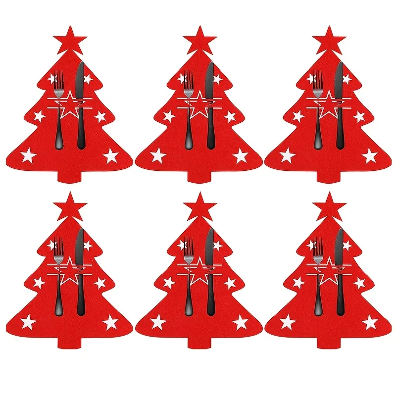 Felt Christmas Tree Table Decoration Set 6