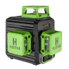 Huepar 3D Cross Line Laser Level - 12 Lines Green Beam