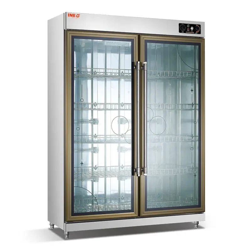 Commercial Freestanding Single Door Stainless Steel Hotel Tableware Disinfection Sterilization Cabinet 2