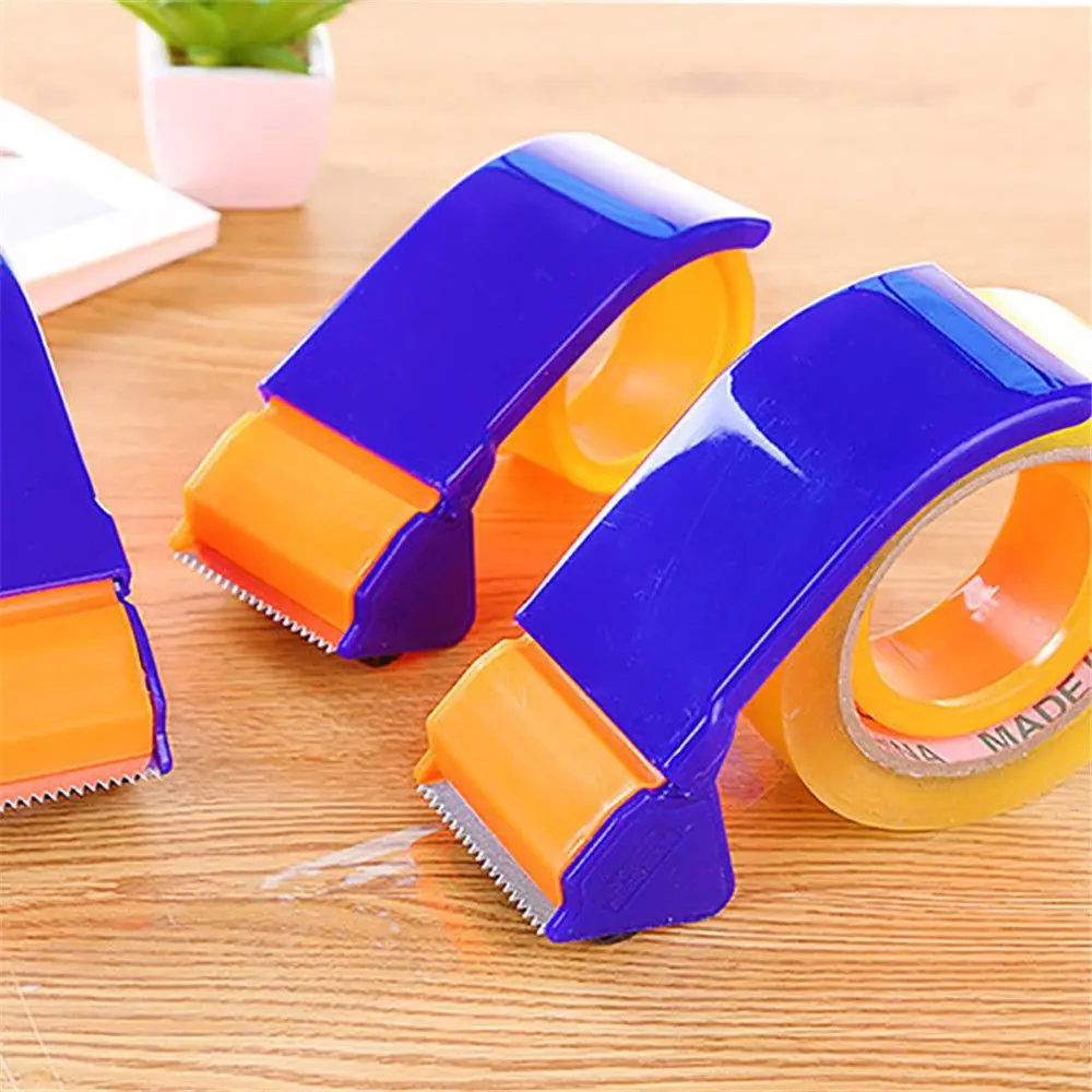 Durable Plastic Tape Dispenser with Roller Cutter