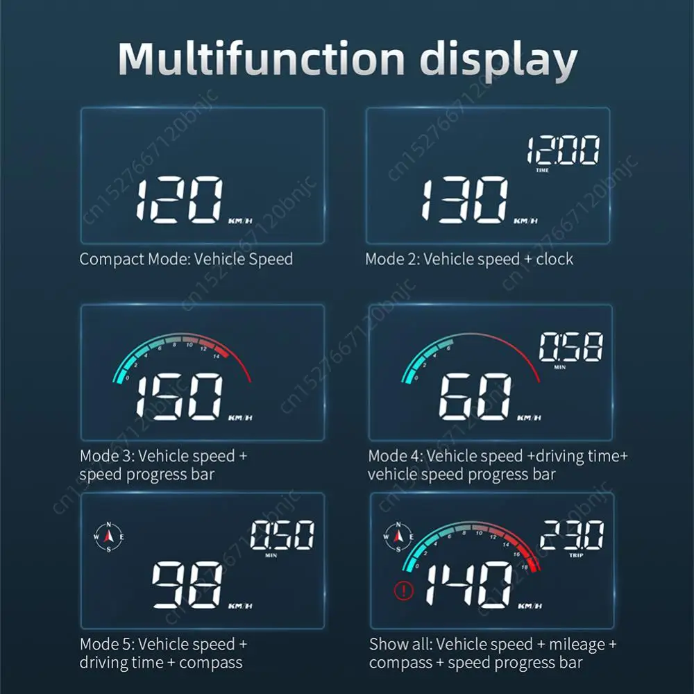 ӵ 跮  ȭ, RPM MPH ,  溸,  GPS ӵ,  Ÿ , ڵ GPS HUD LCD ÷