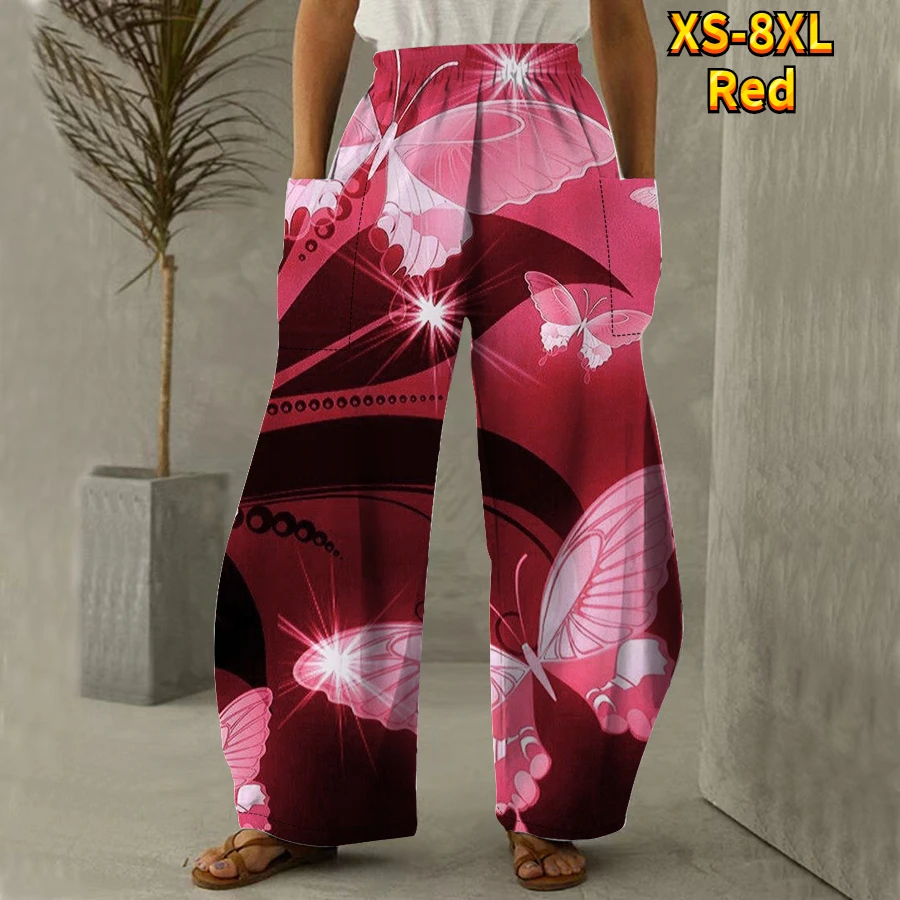 Summer New Women's Slacks Pants New Design Printed Pants High Waisted Yoga  Pants Casual Sports Pants Breathable Pocket Pants - AliExpress