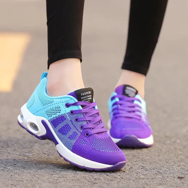 

2023 Women‘s Shoes Breathable Mesh Casual Shoes Outdoor Lace-up Sports Shoes Casual Comfortable Sneakers for Women Large Size