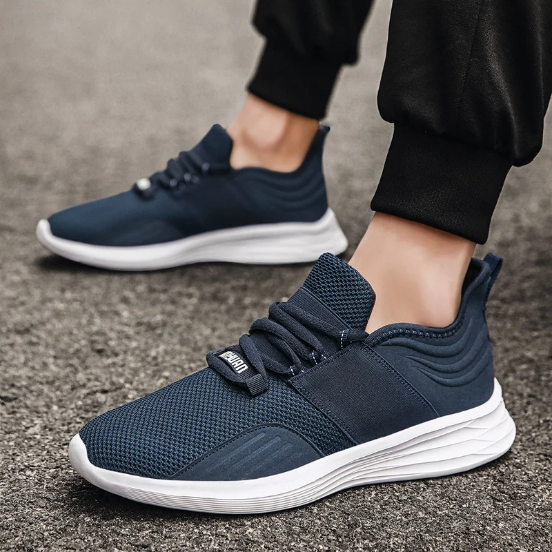 

Men Tennis Trainers Lightweight Casual Sports Shoes Male Lace-up Anti-slip High Quality Fashion Breathable Male Running Shoes 46