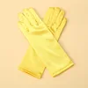 5-12 Years Girls Princess Accessories Kids Satin Gloves For Costume Children Birthday Halloween Party Cosplay Gloves Gift 5