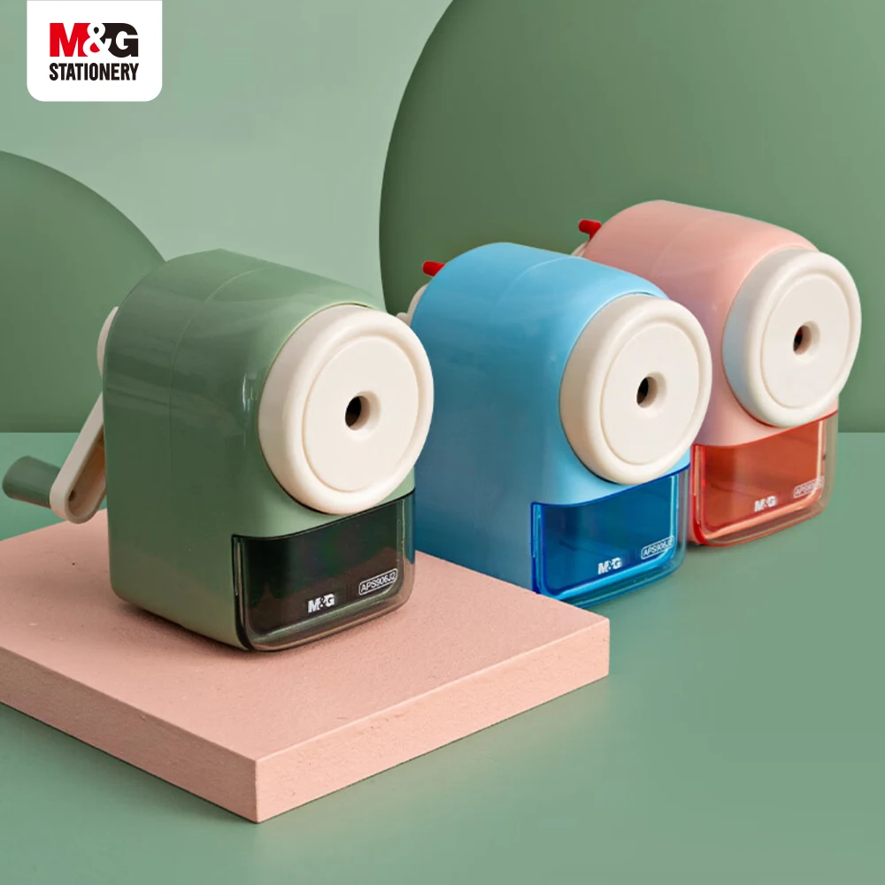 Pencil Sharpener M&G Manual 5-speed Adjustable Thickness Automatic Lead Feed Student Turner Pencil Roller