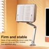 Book Stand for Reading with 360° Rotating Base Recipe Book Holder with Elastic Page Clip for Music Scores Recipe Tablet Laptop 5