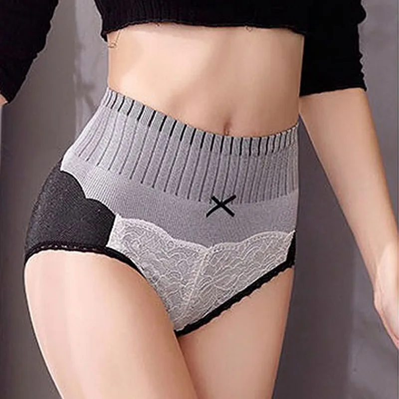 

High Waist Body Shaper Women Tummy Control Pantie Butt Lifter Shapewear Cotton Crotch Slimming Thermal Underwear Seamless