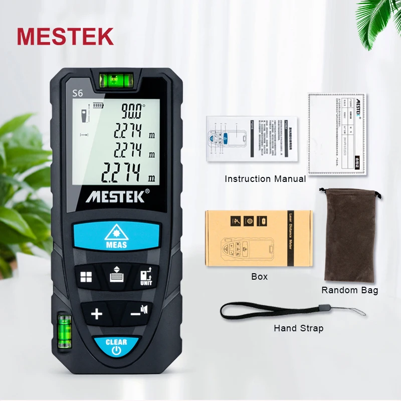 MESTEK 50M/100M Laser Rangefinder Laser Distance Meter Diastimeter Digital Roulette Trena Measure Tape Medidor Range Finder laser rangefinder distance meter