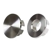 ฝาปิดท่อน้ำล้นอ่างล้างจานสแตนเลสทรงกลม อะไหล่เปลี่ยน แหวนกันน้ำล้น อุปกรณ์ปิดรูอ่างล้างจาน สำหรับห้องครัวและห้องน้ำ 4