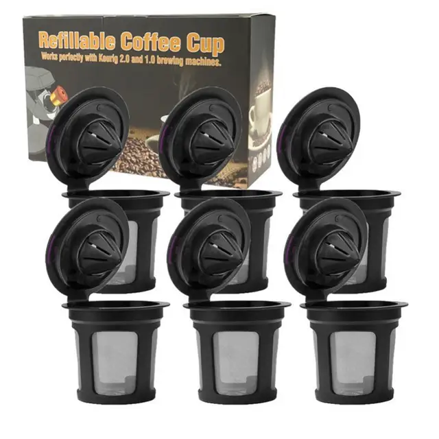 3/1PCS Refillable Coffee Filter Cup Reusable Coffee Pod Filled Capsule Compatible With Keurig 2.0 1.0 K Cup Coffee Makers