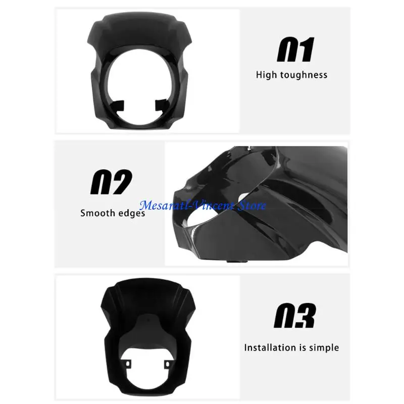A70F Verkleidungs-Scheinwerferabdeckung für Motorradmodelle 2018–2022. Aerodynamisches Design, ABS-Material – Detail 8