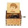 Halloween Eve Wooden Music Box Hand Crank Nightmare Before Christmas Antique Engraved Musical Box Case 5
