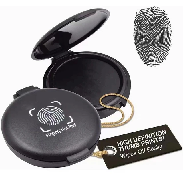 Fingerprint Ink Pad Portable Stamp Ink For Notary Supplies Identification  Security ID Fingerprint Pad For Notaries Schools craft - AliExpress