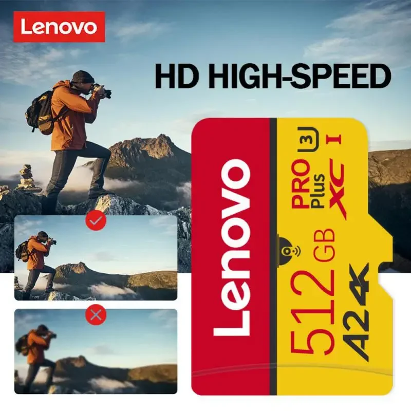 

Lenovo Class 10 карта памяти Micro TF, 512 ГБ, 256 ГБ, 128 ГБ