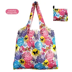 Eco - Friendly Large Folding Shopping Bag with Printed Design - Washable and Portable (7)