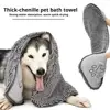 Pet Absorbent Towel Quick Drying Soft For Cat Dog Home Grooming Use Gentle on Skin Portable Foldable Enhance Post Bath Care Tool 2