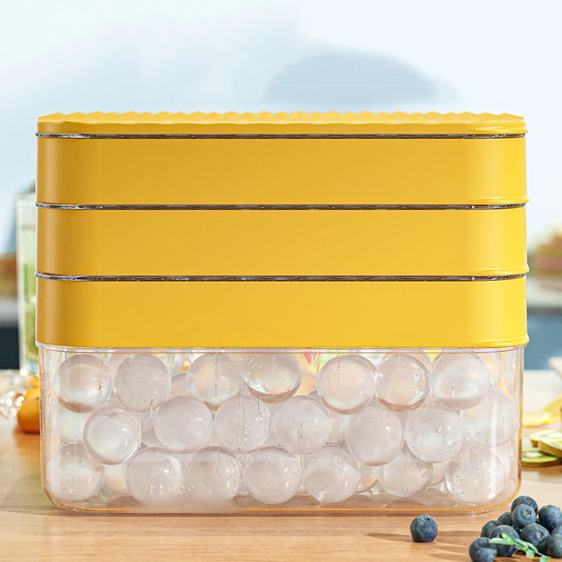 GIANXI PP Material Ice Mould Quick Demould Ice Cube Tray Creative Party Bar Kitchen Freezer Cooling Drink Ice Box Silicone Molds